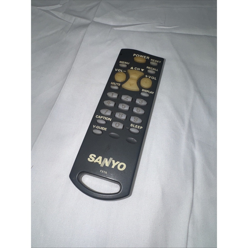 Sanyo FXTA OEM Original TV Television Replacement Remote Control‎ Tested Gray